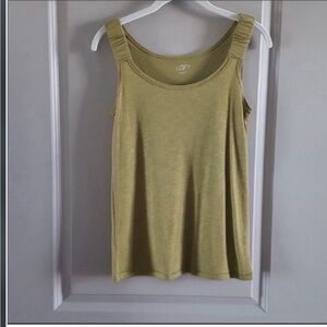 LOFT Women's Olive Green Tank Top